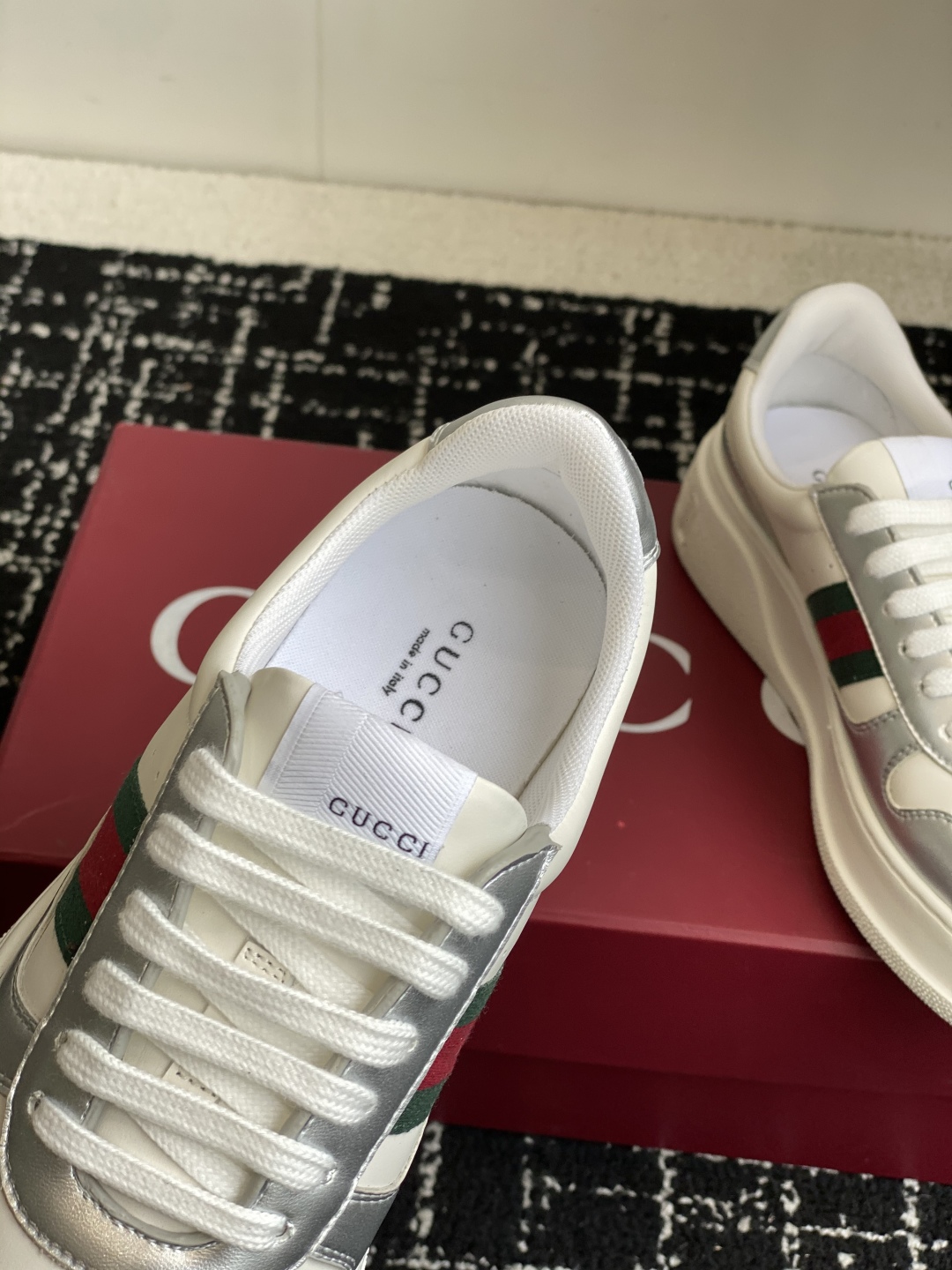 Bagsaaa Gvc*1 chunky sneaker 848307 white & silver