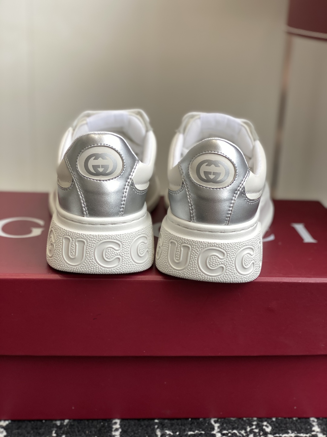 Bagsaaa Gvc*1 chunky sneaker 848307 white & silver