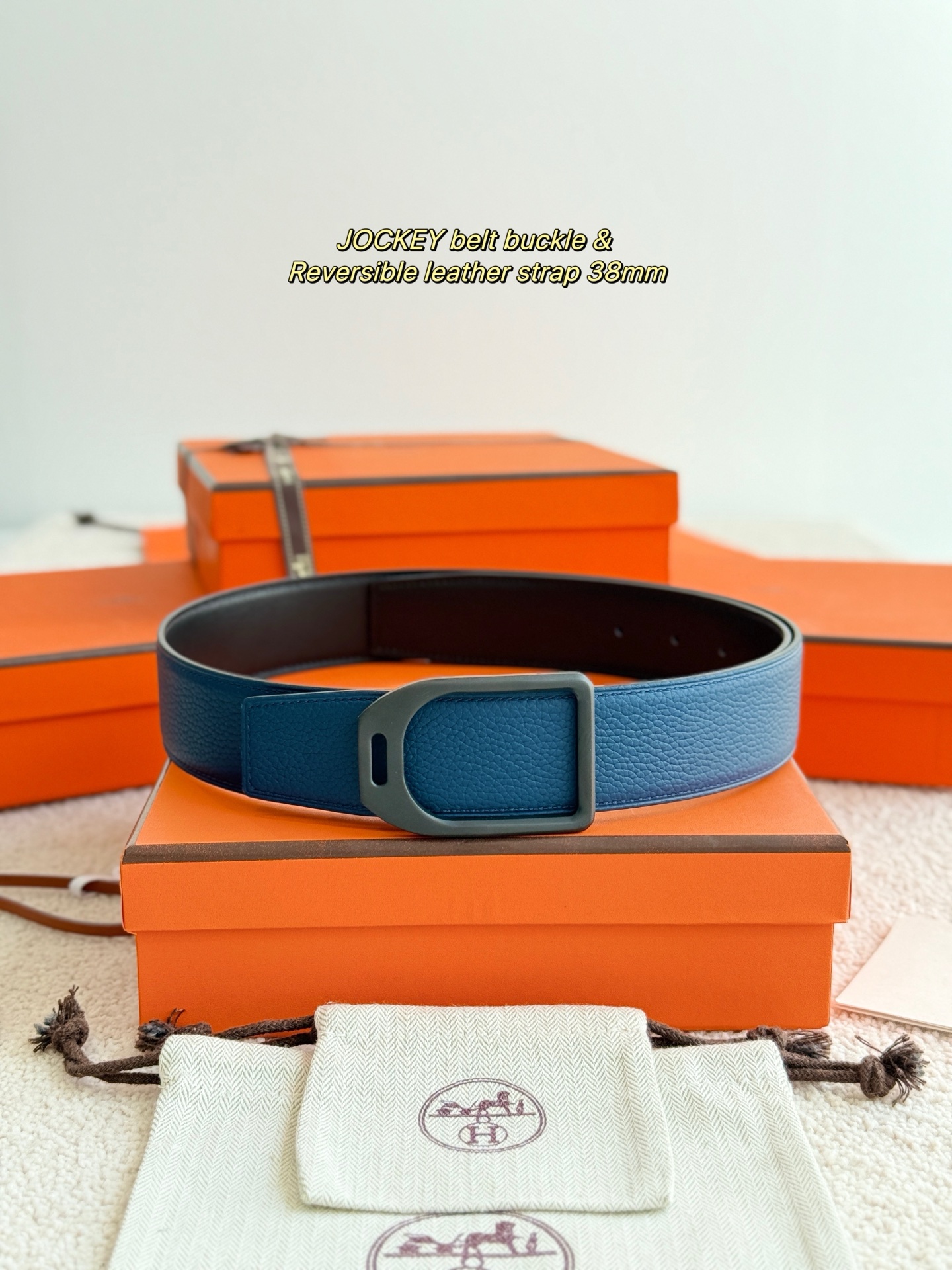 Bagsaaa H**me5 Blue Belt 38MM