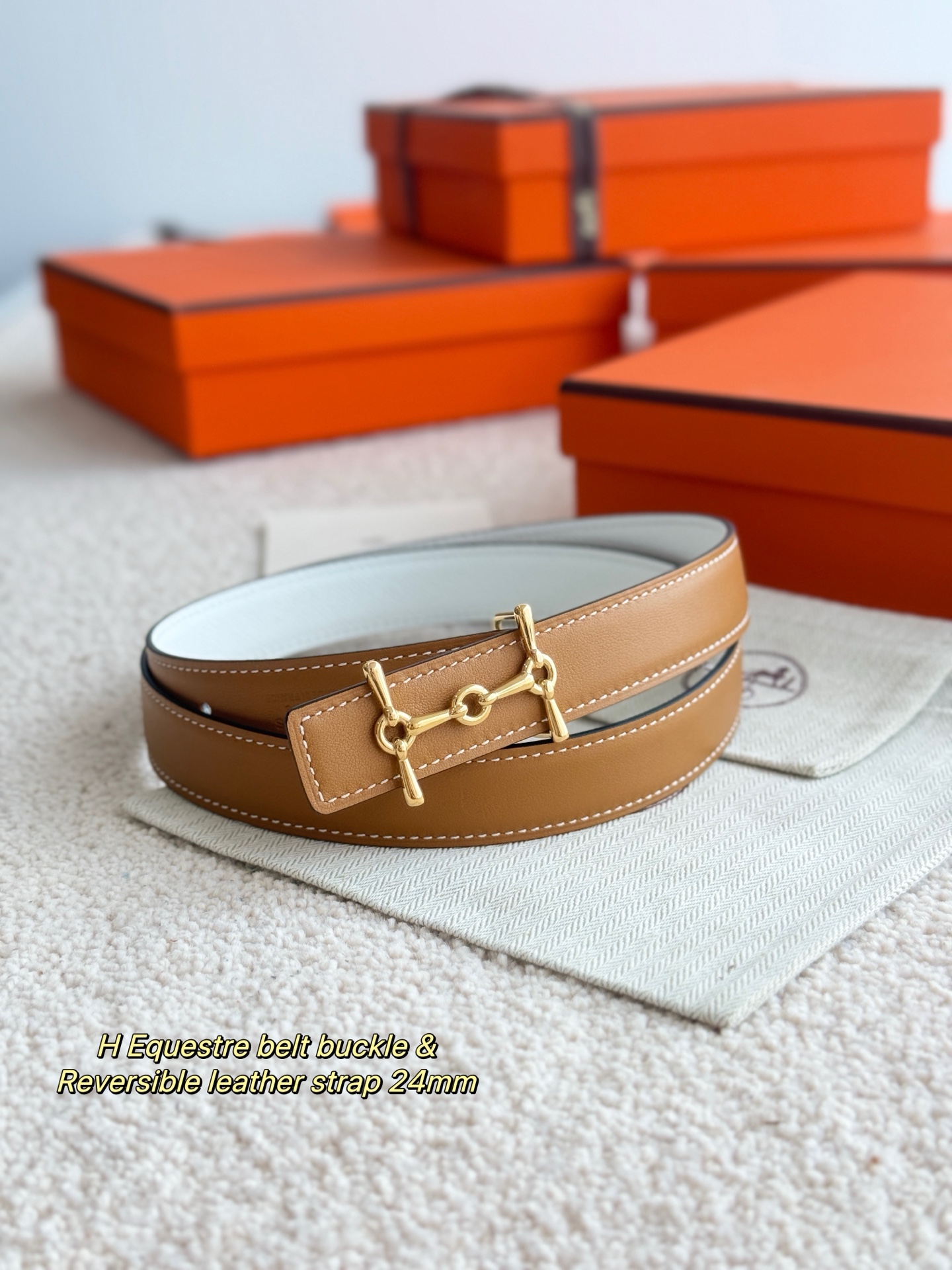 Bagsaaa H**me5 Brown Belt 24MM