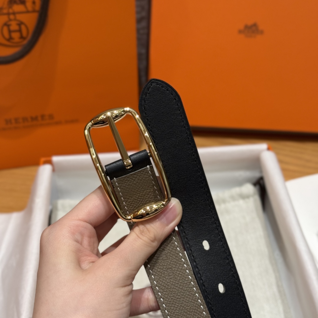 Bagsaaa H**me5 Etoupe Belt - 2.5cm