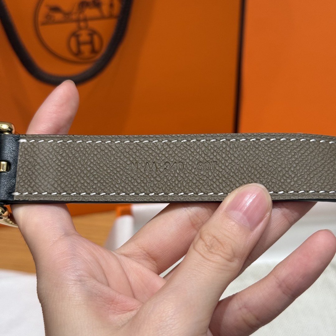 Bagsaaa H**me5 Etoupe Belt - 2.5cm
