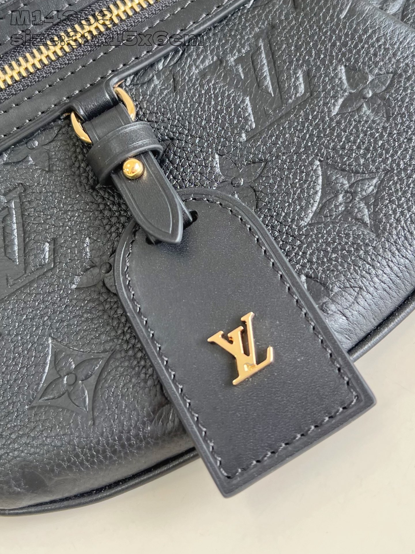 Bagsaaa LV M14353 High Rise PM Black - 31 x 15 x 6 cm