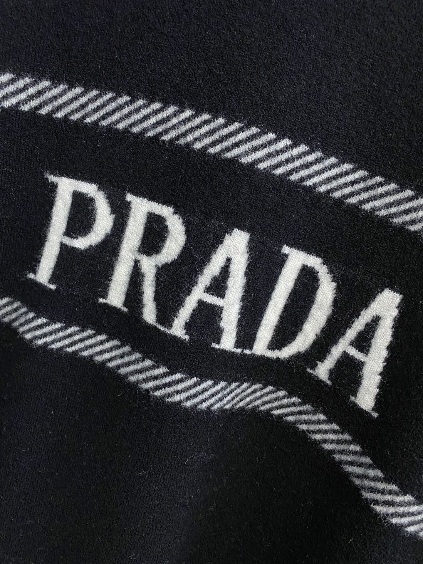 Bagsaaa Pra*a wool and cashmere crew-neck sweater black