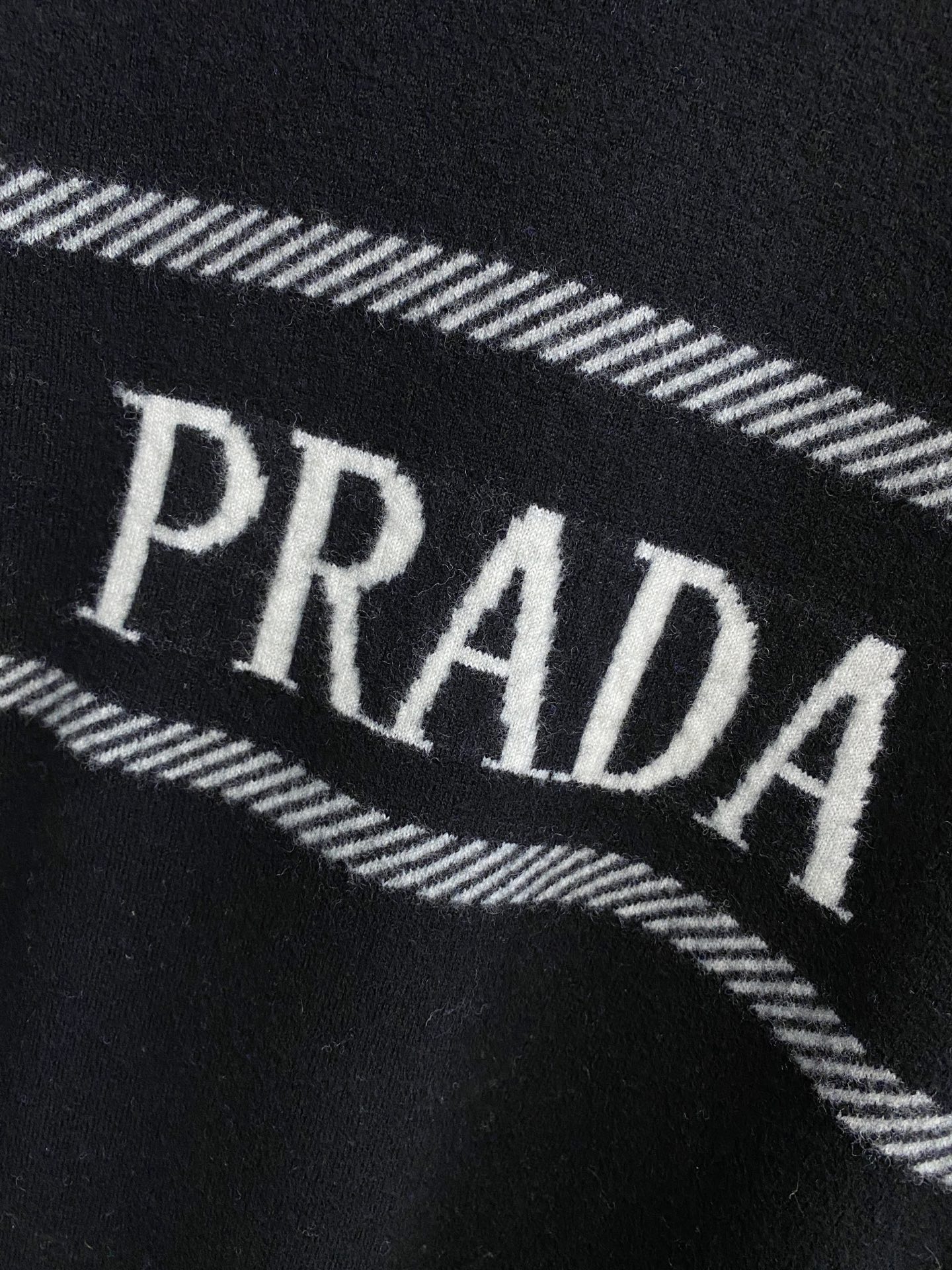 Bagsaaa Pra*a wool and cashmere crew-neck sweater black