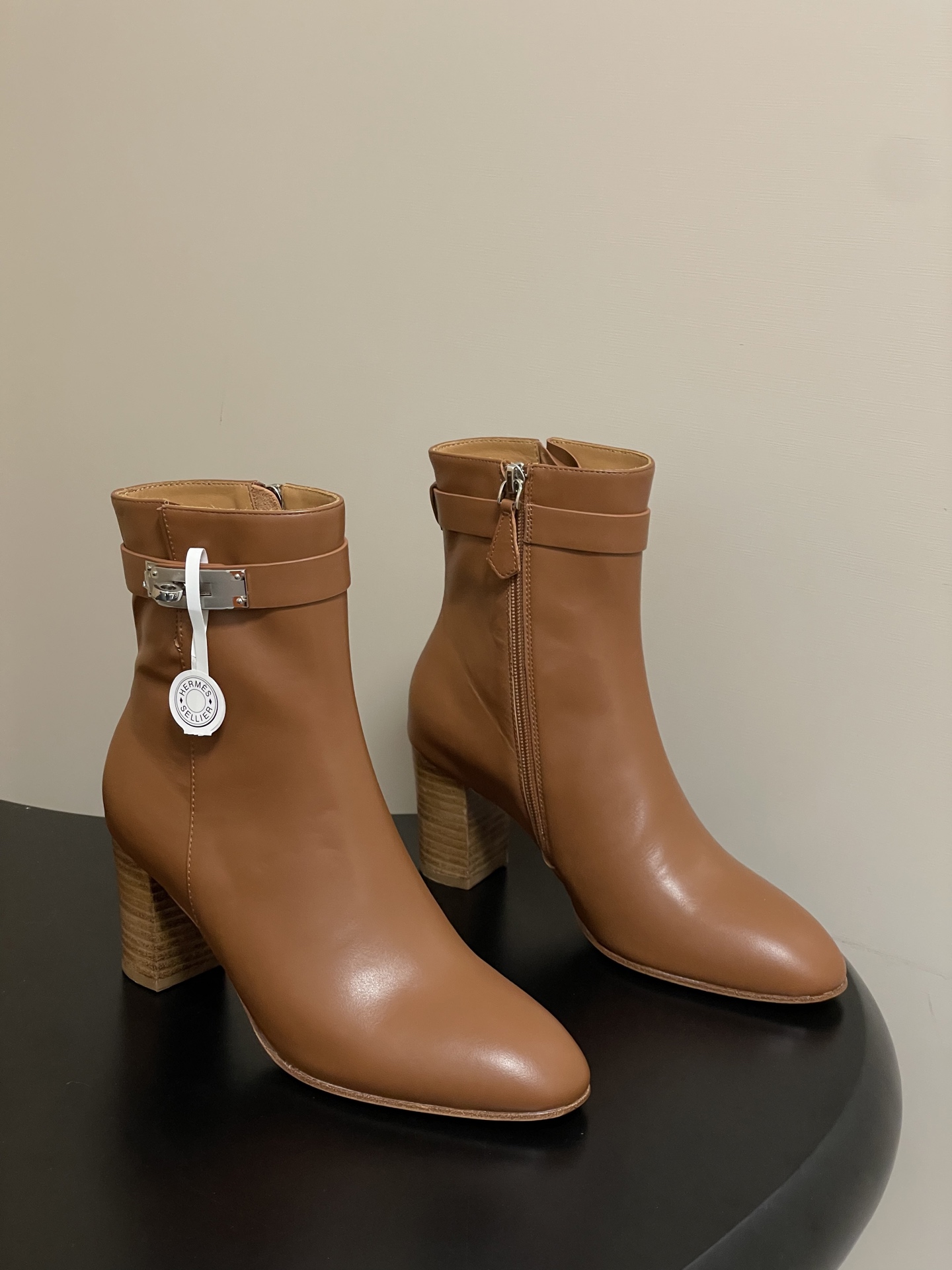 Bagsaaa H**me5 Saint Germain ankle boot brown - 7cm