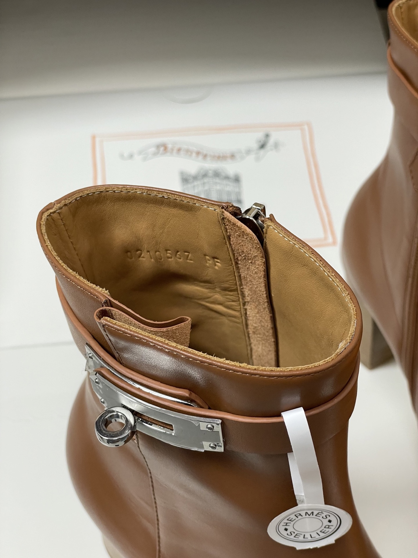 Bagsaaa H**me5 Saint Germain ankle boot brown - 7cm
