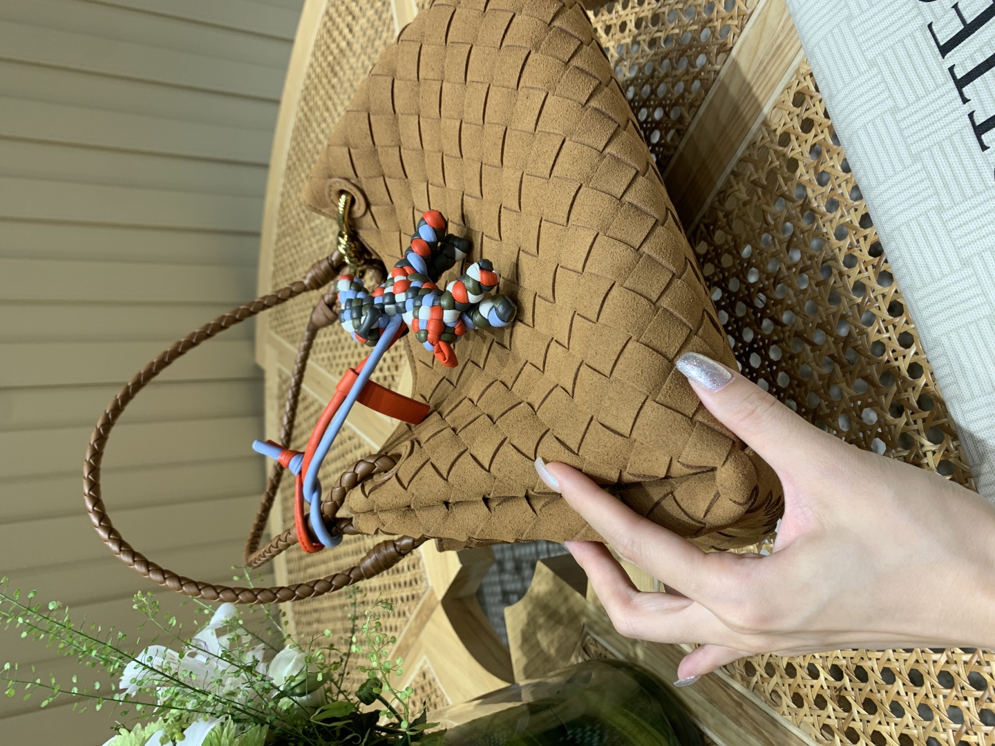 Bagsaaa B0tt*ga Ven*ta Parachute 835921 brown suede - 30cm