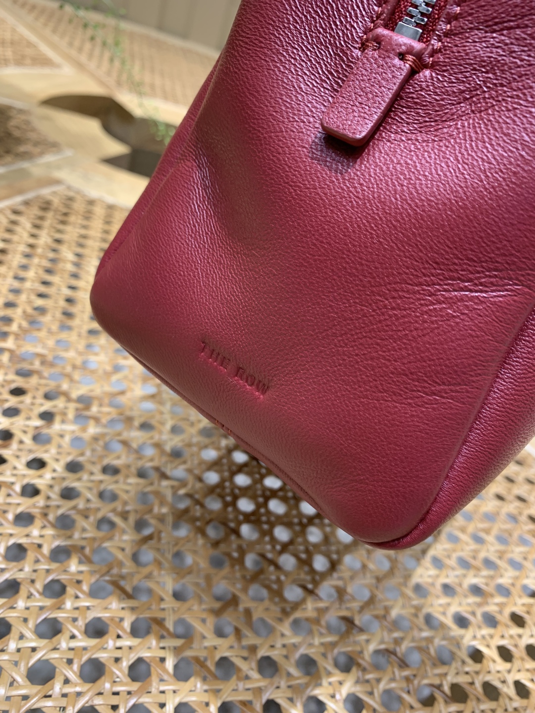 Bagsaaa The R0w Astra Bowling leather shoulder bag red - 30cm