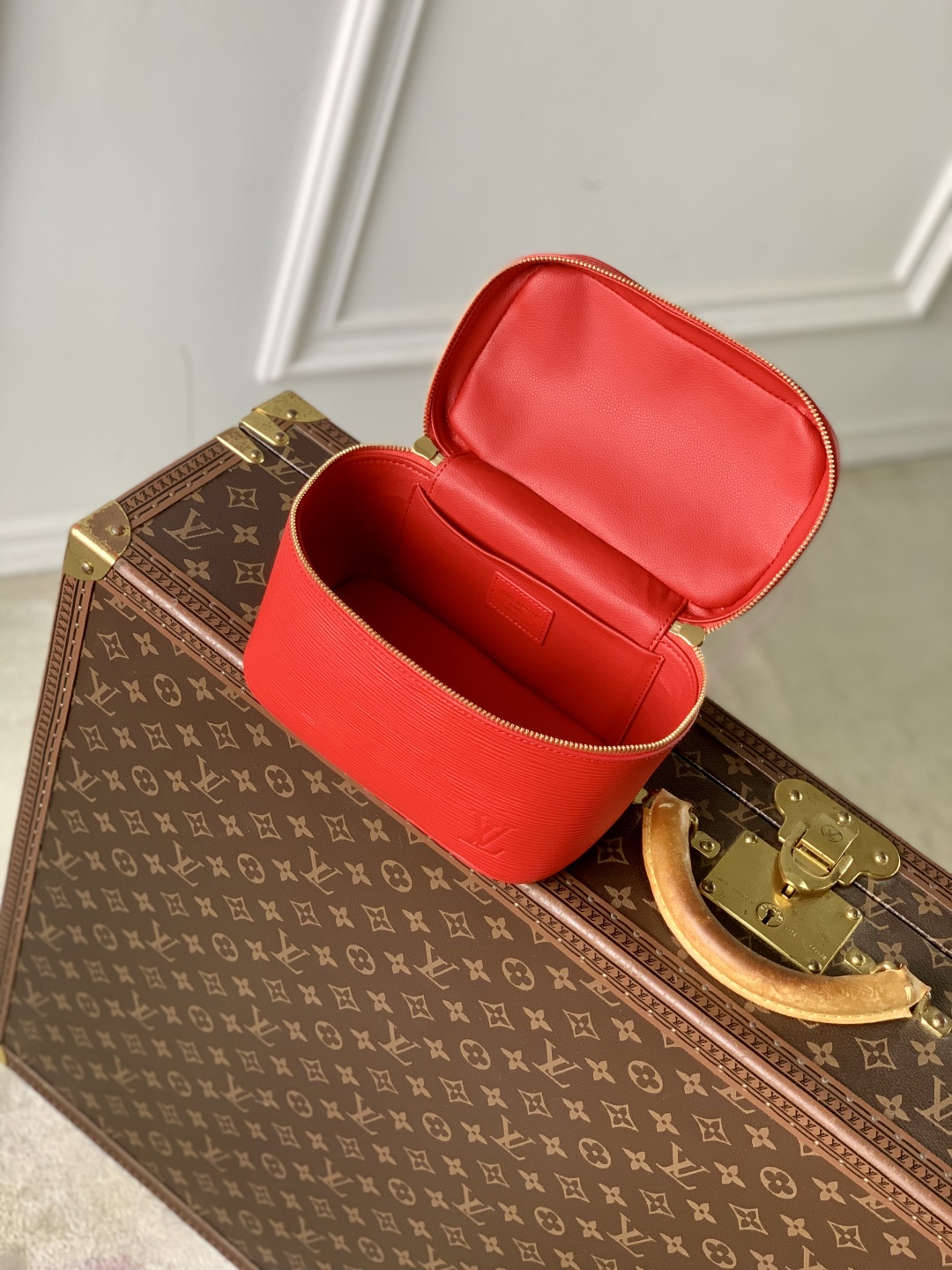Bagsaaa LV M15191 Nice Mini Rouge L0vis Red - 20cm