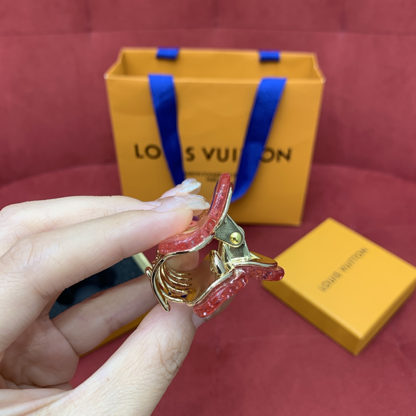 Bagsaaa L0vis Vvtt0n Hair Clip Bag Charm