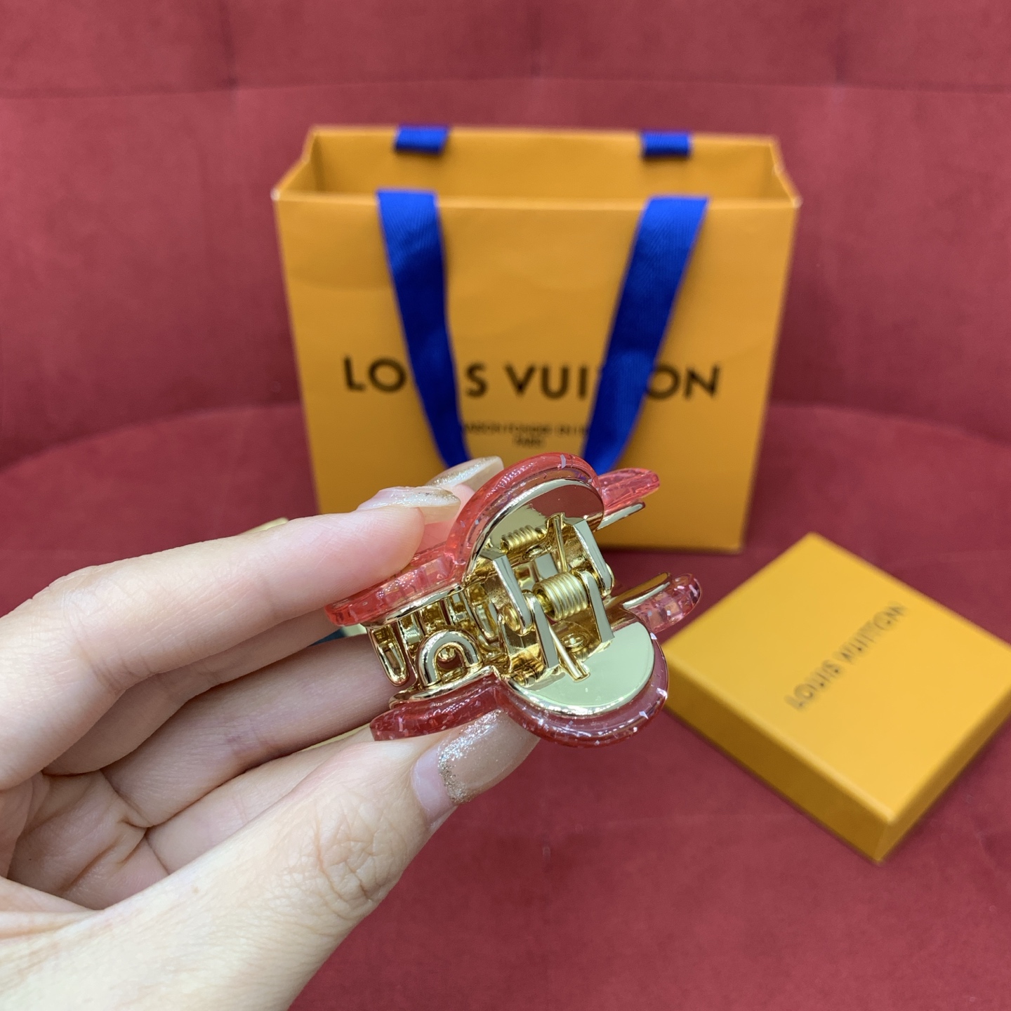 Bagsaaa L0vis Vvtt0n Hair Clip Bag Charm