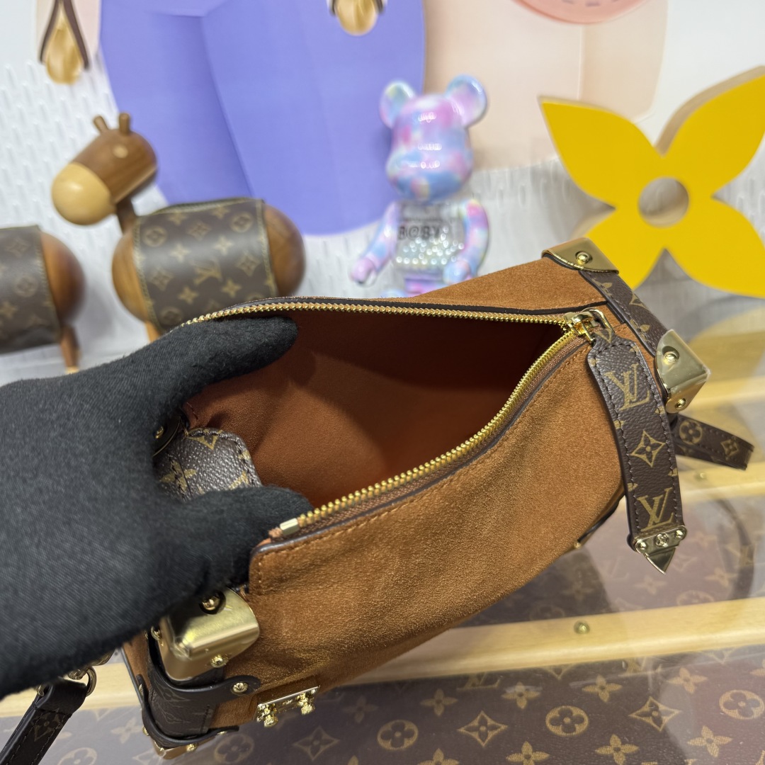 Bagsaaa LV M15072 Side Trunk MM Brown - 23cm
