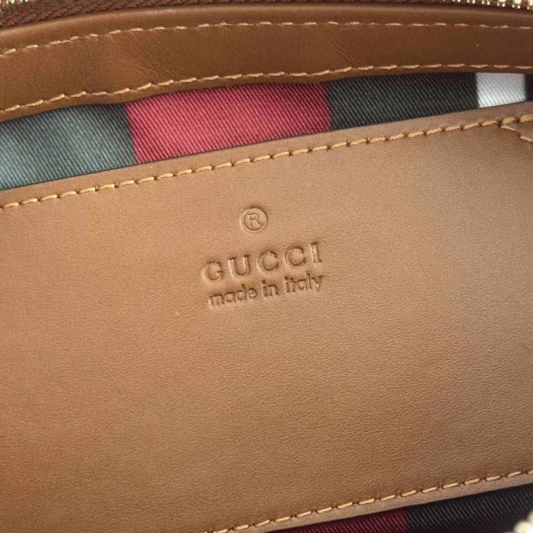 Bagsaaa Gvc*1 GG Emblem small shoulder bag 847281 beige & brown - 27cm