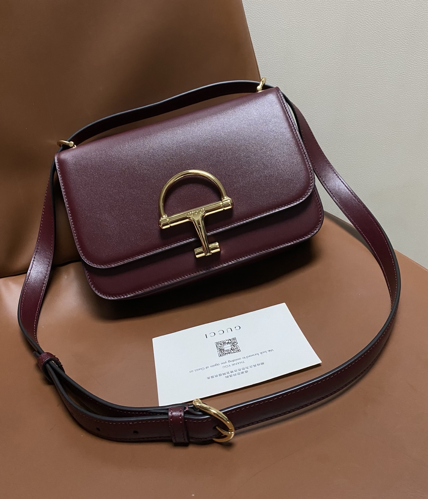 Bagsaaa Gvc*1 Siena small shoulder bag 846705 burgundy - 22.5cm