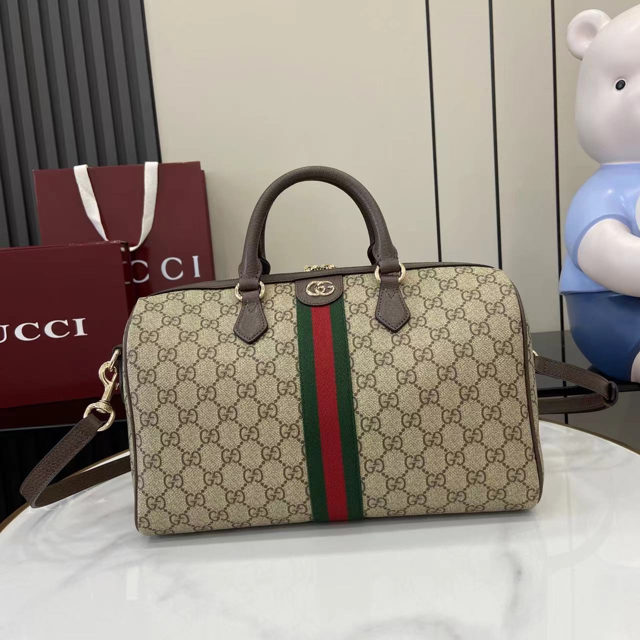 Bagsaaa Gvc*1 Ophidia large boston bag 836824 - 30cm