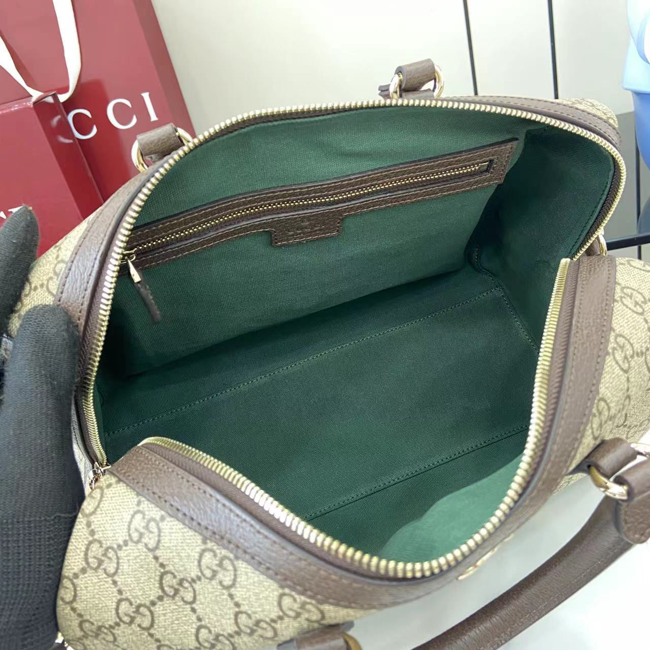 Bagsaaa Gvc*1 Ophidia large boston bag 836824 - 30cm