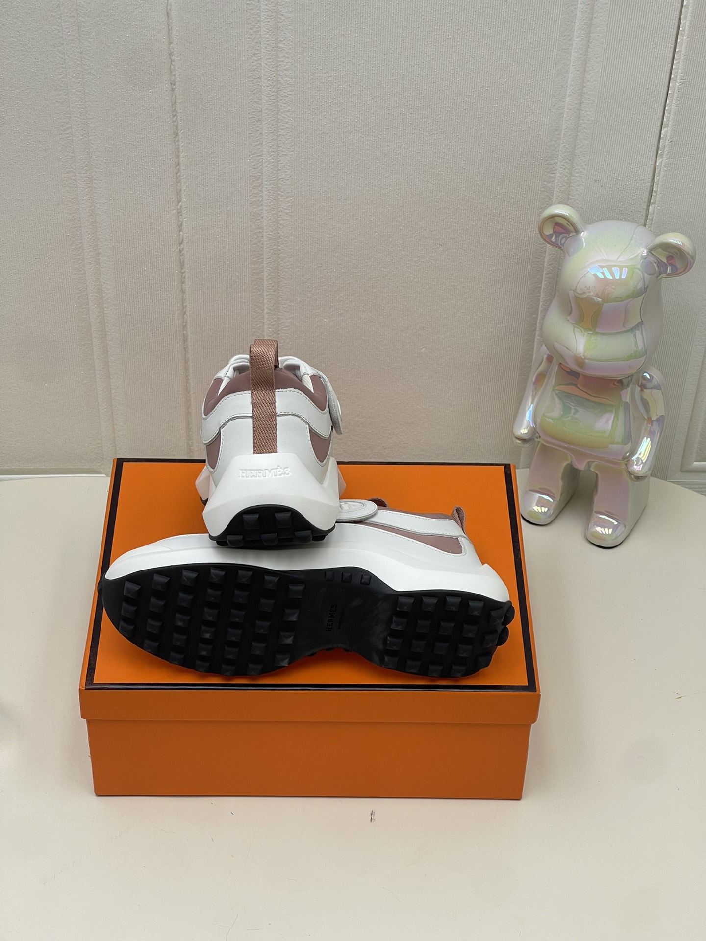 Bagsaaa H**me5 Loop sneaker rose antique / blanc