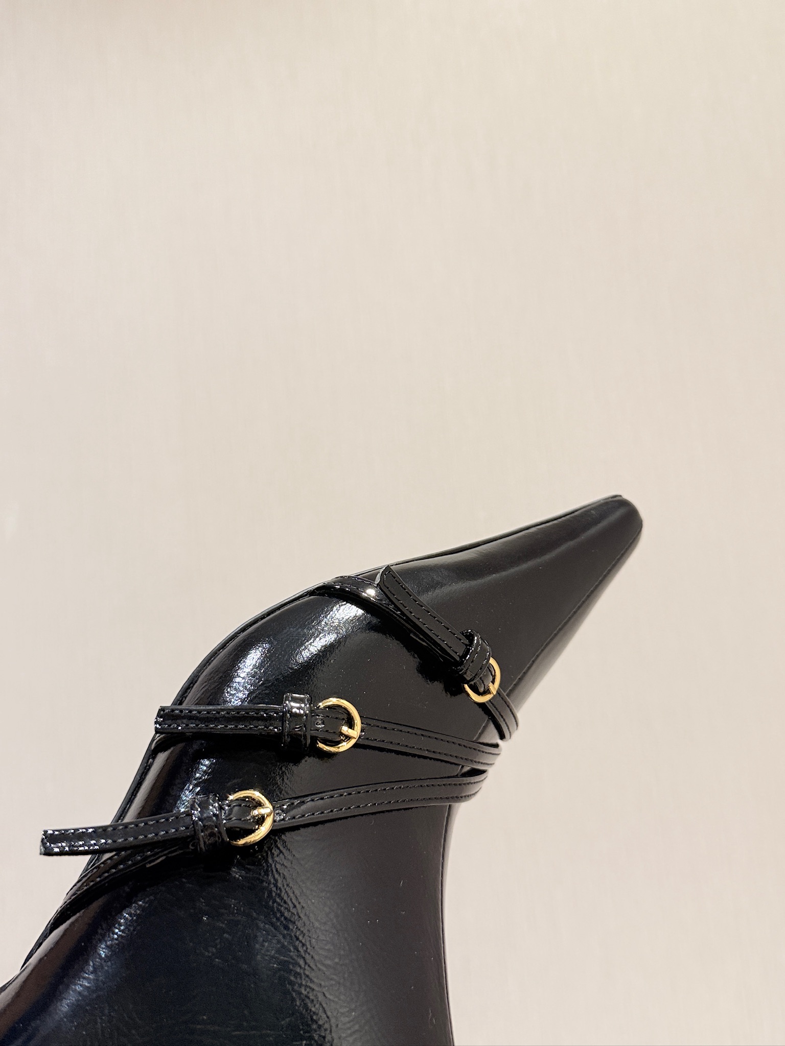 Bagsaaa Miu Miu Nappa leather boots with buckle black