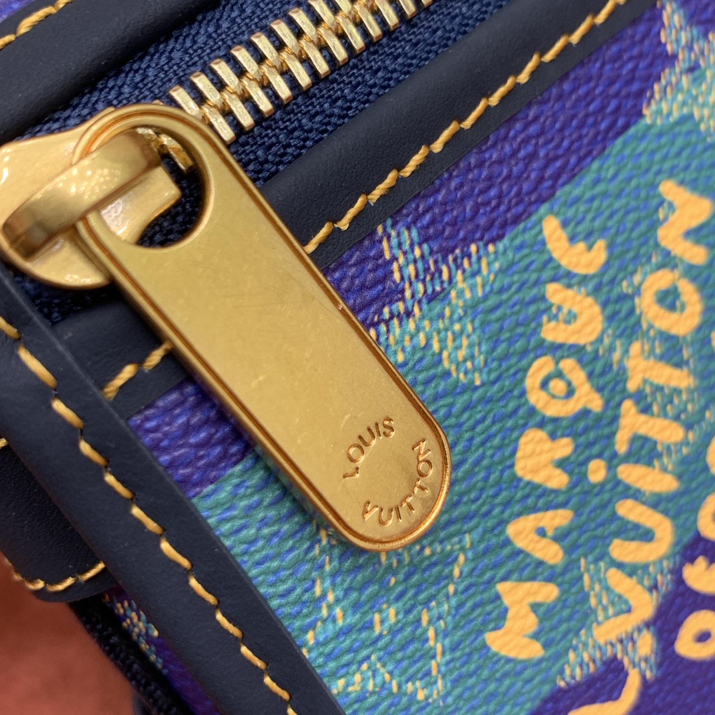 Bagsaaa LV M15173 Bosphore Wearable Wallet Blue Stripes - 19cm