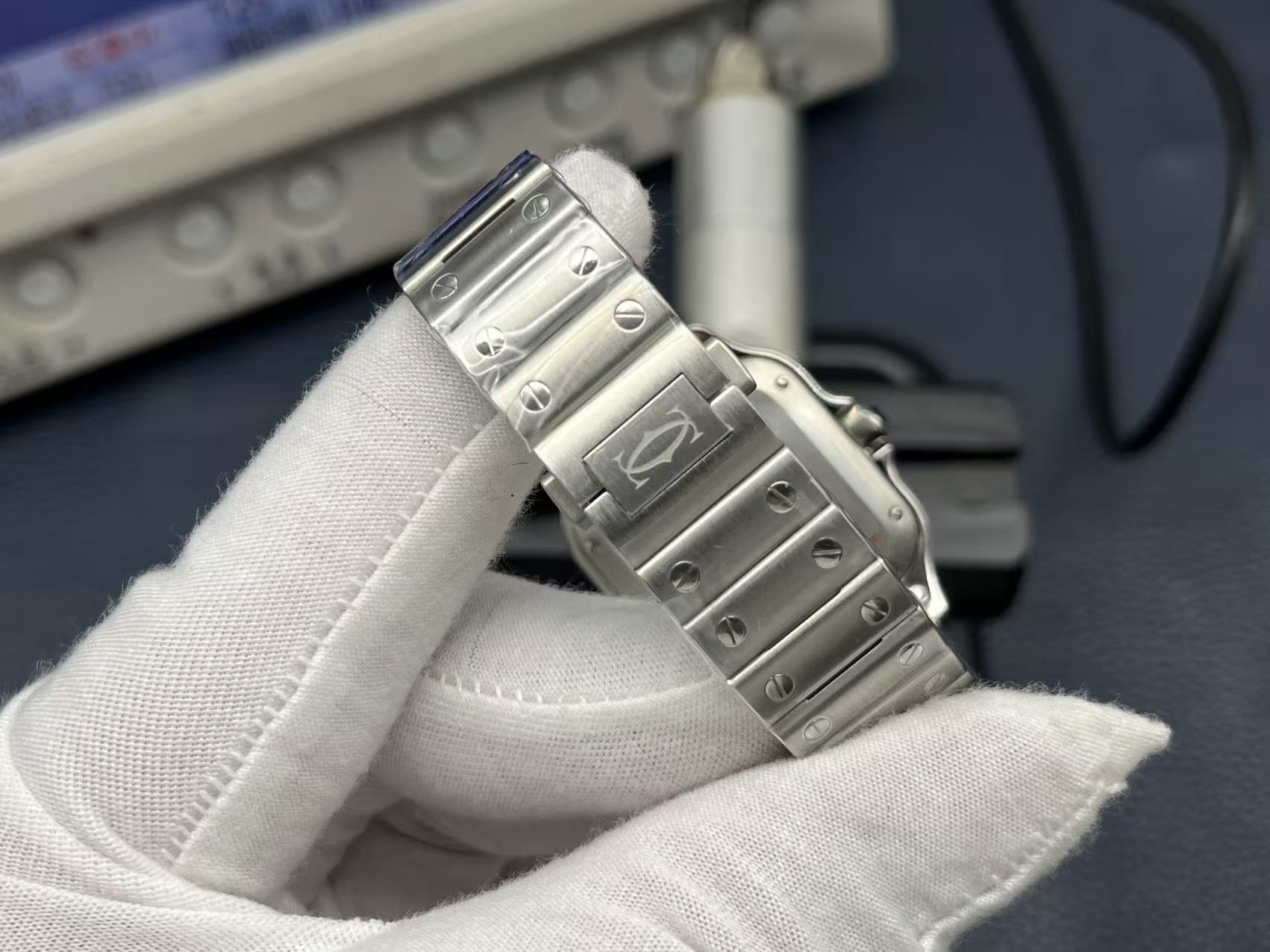 Bagsaaa Santos de Ca*t1er watch silver medium size 35mm