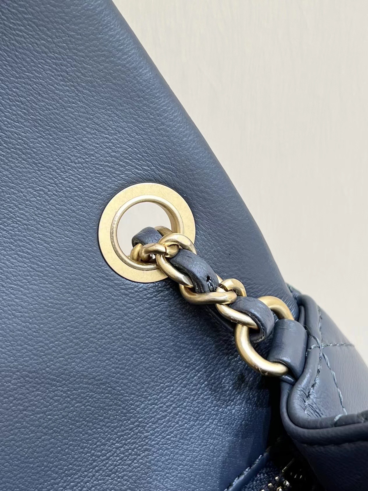 Bagsaaa Ch**el Mini Flap Bag adjustable chain strap dark gray - 20cm