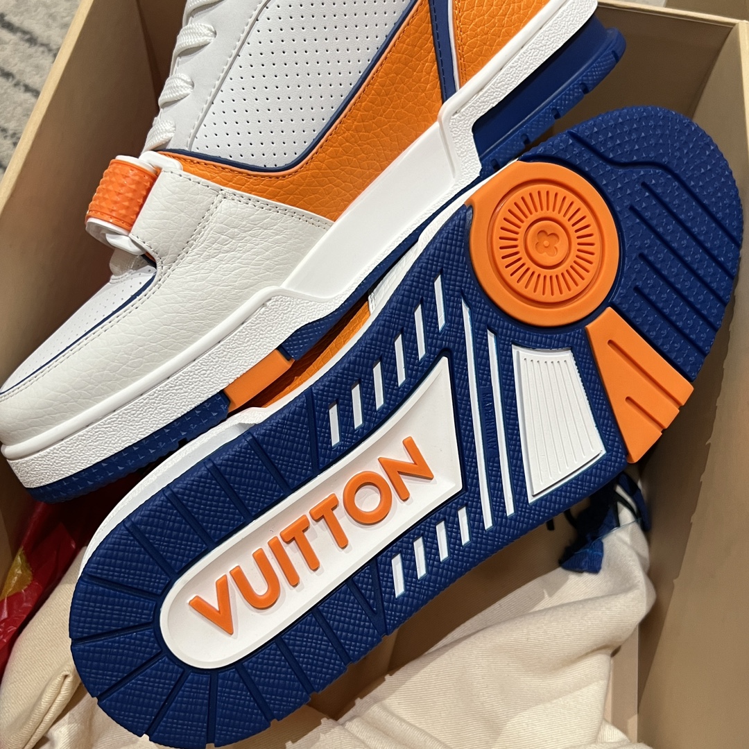 Bagsaaa LV Trainer Sneaker Luxury Orange