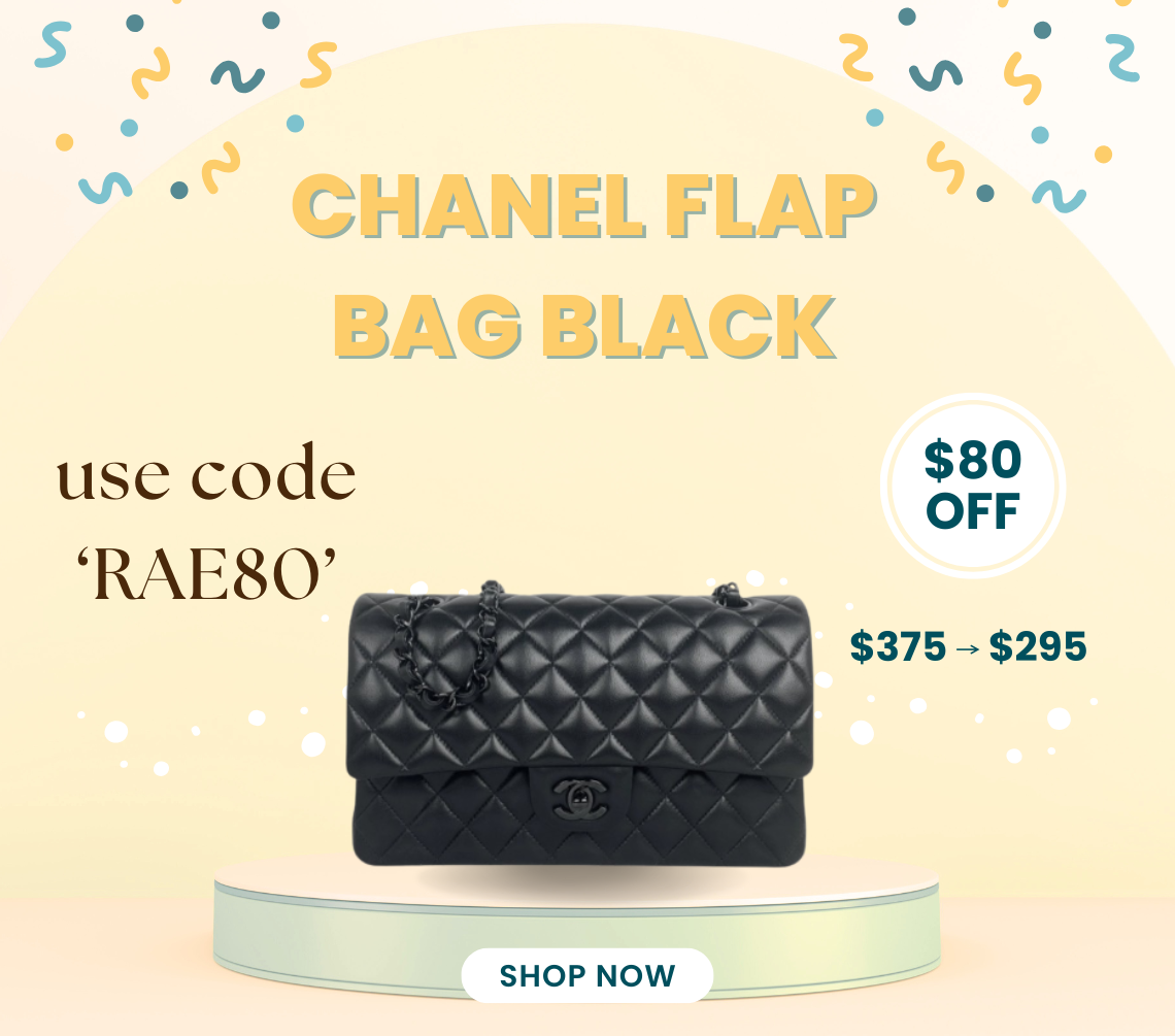 Ch**el Flap bag 25cm black hardware 