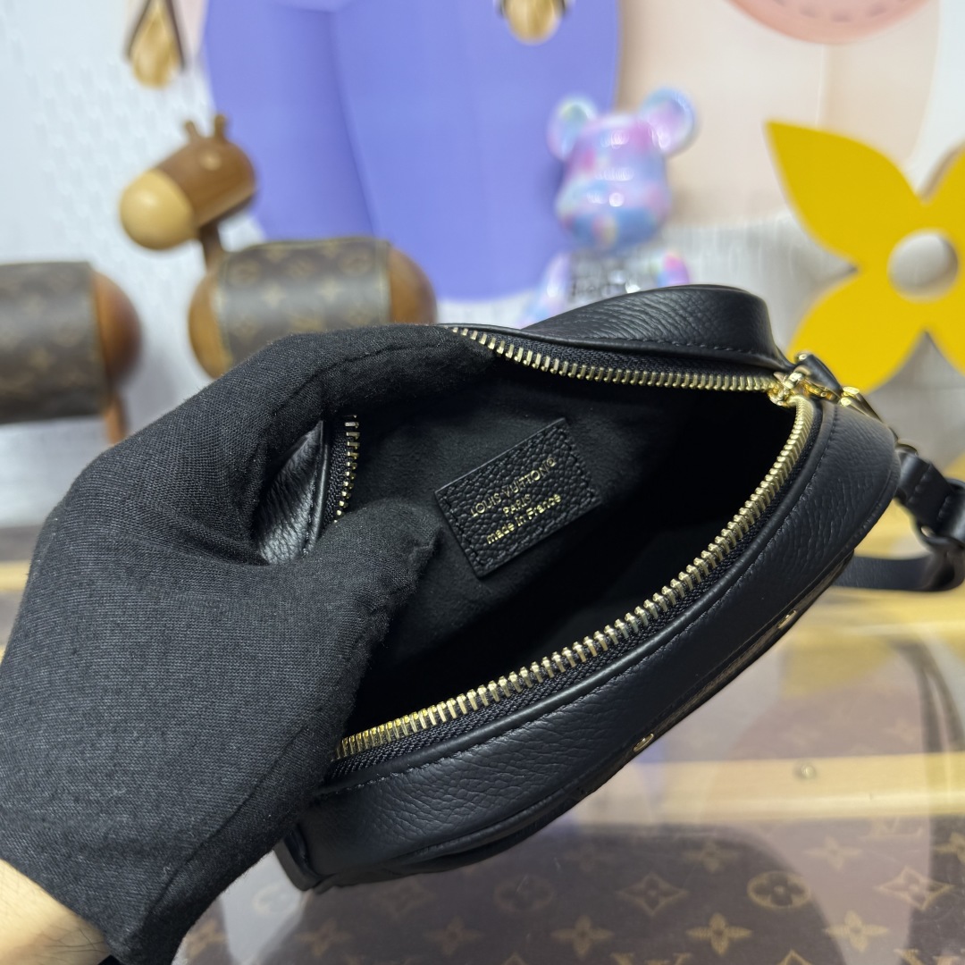 Bagsaaa LV M25518 Tiny Camera Bag Black - 19cm
