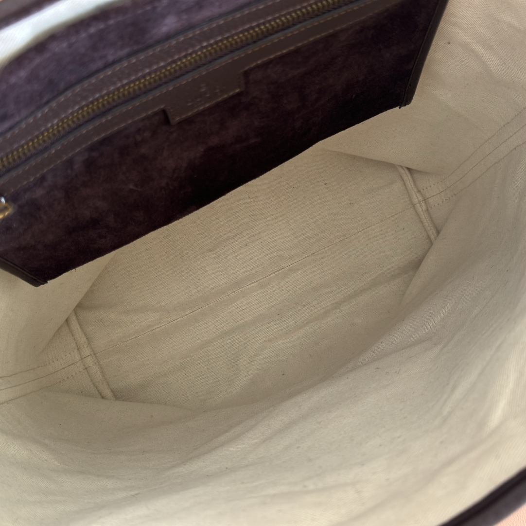 Bagsaaa Gvc*1 Ophidia medium tote bag 834465 dark brown suede - 36cm