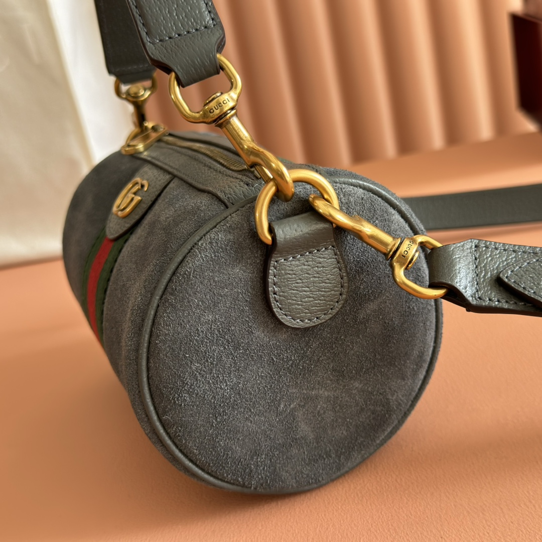 Bagsaaa Gvc*1 Ophidia mini bag 846869 dark gray suede - 18.5cm