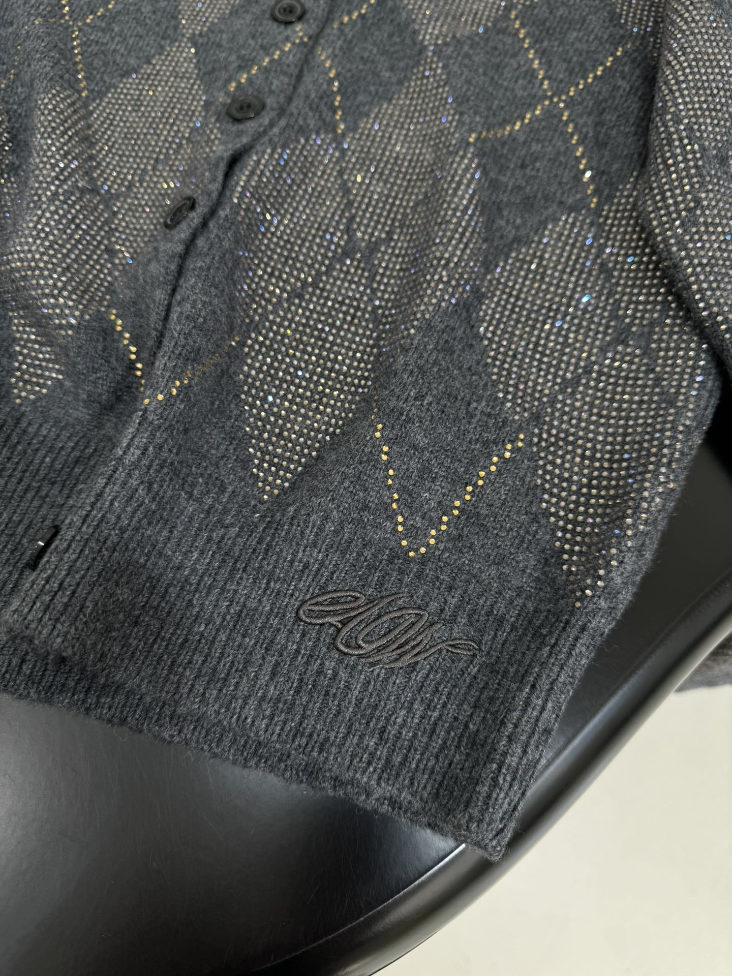 Bagsaaa A1exa*der Wang crystal hotfix cardigan
