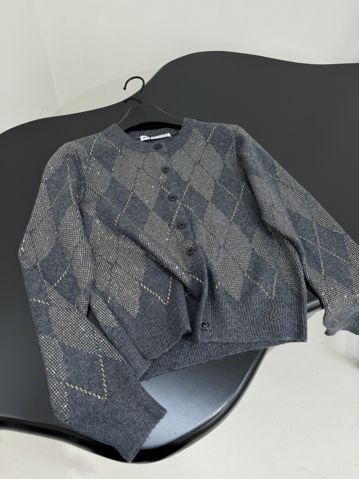 Bagsaaa A1exa*der Wang crystal hotfix cardigan