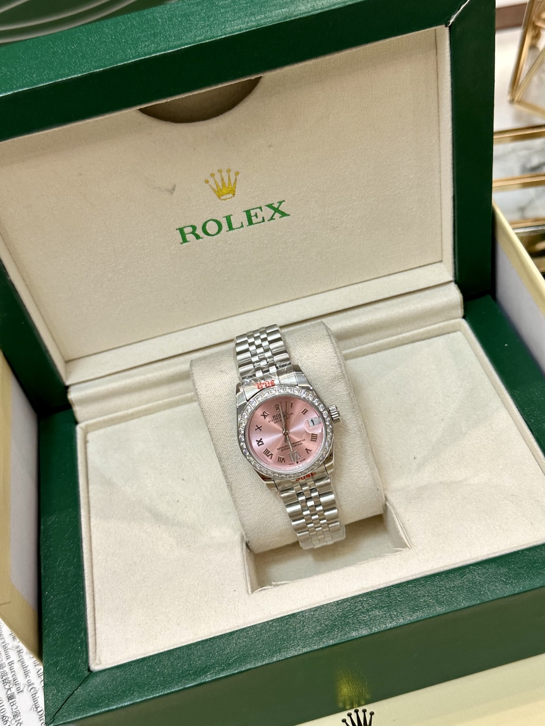 Bagsaaa R01ex Lady-Datejust watch with a pink dial - 30mm