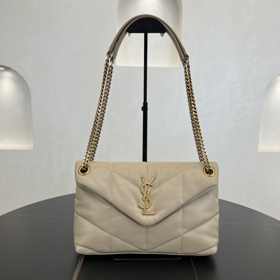 Bagsaaa Y51 Puffer Small in Nappa leather 577476 beige - 29cm