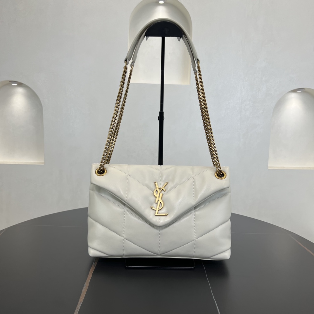 Bagsaaa Y51 Puffer Small in Nappa leather 577476 white - 29cm