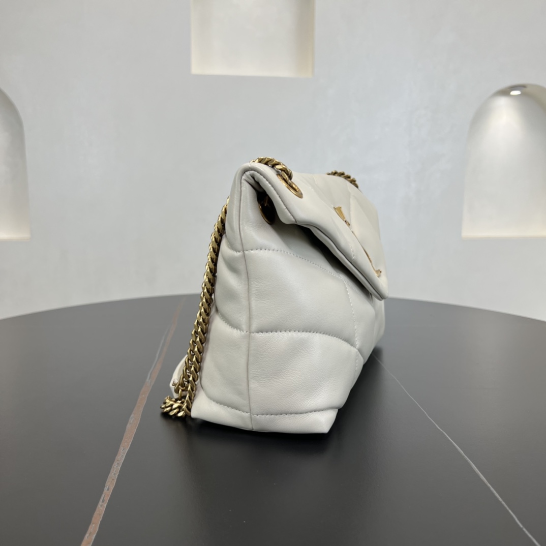 Bagsaaa Y51 Puffer Small in Nappa leather 577476 white - 29cm