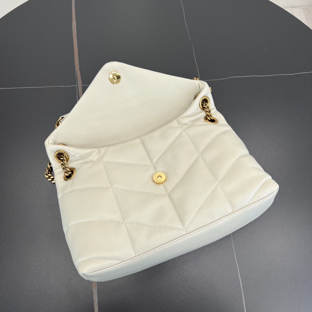 Bagsaaa Y51 Puffer Small in Nappa leather 577476 white - 29cm