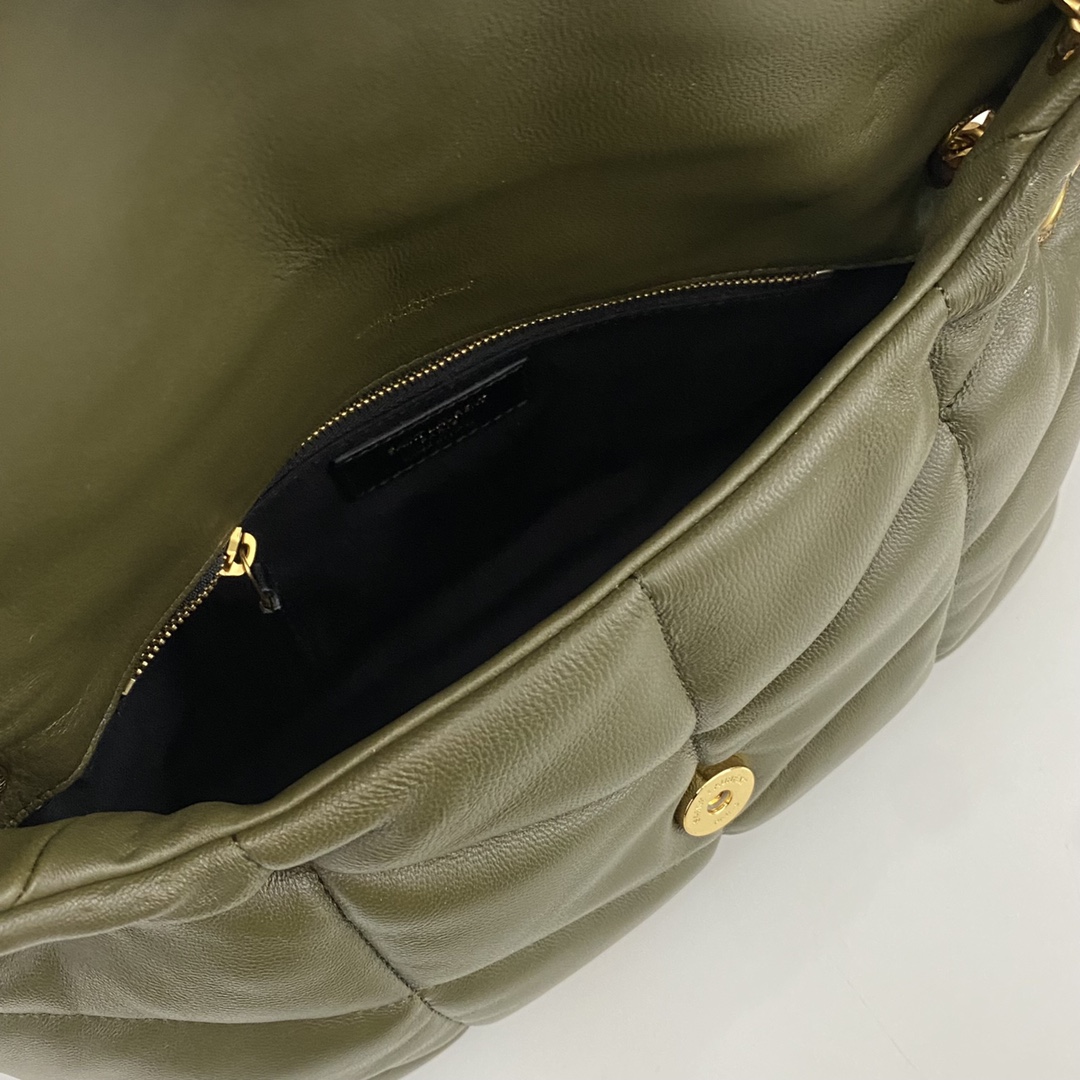 Bagsaaa Y51 Puffer Small in Nappa leather 577476 green - 29cm