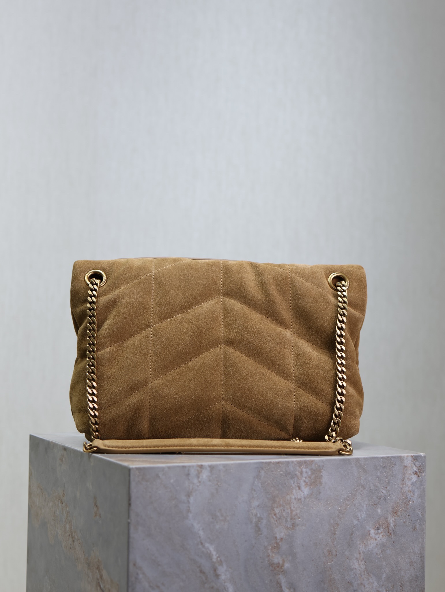 Bagsaaa Y51 Puffer Small in Nappa leather 577476 brown suede - 29cm