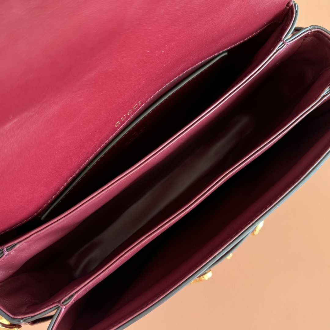 Bagsaaa Gvc*1 Horsebit 1955 Aura small shoulder bag 847063 red - 26cm