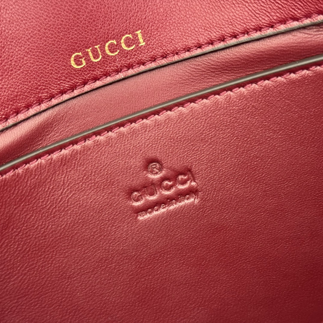 Bagsaaa Gvc*1 Horsebit 1955 Aura small shoulder bag 847063 red - 26cm