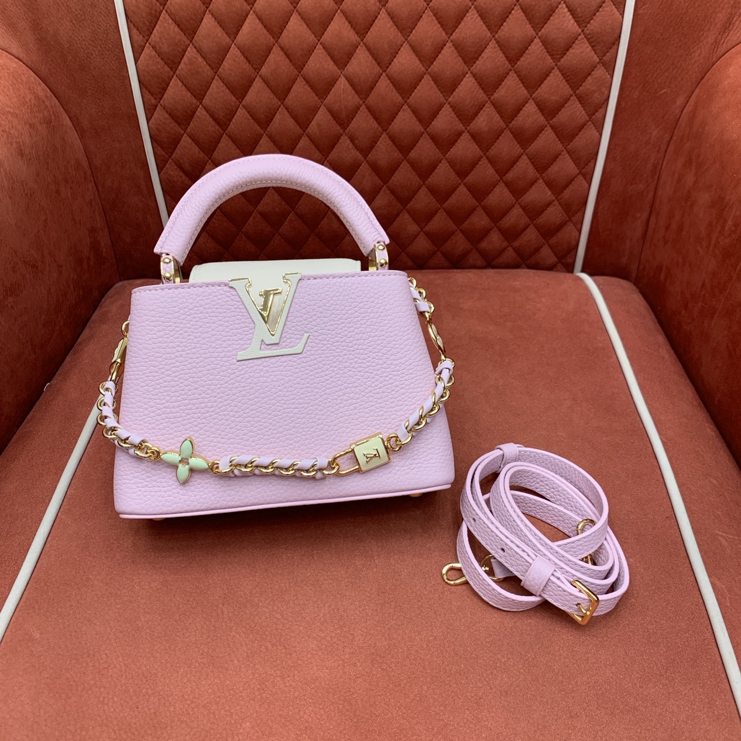 Bagsaaa LV M23951 Capucines Mini Marshmallow - 21cm