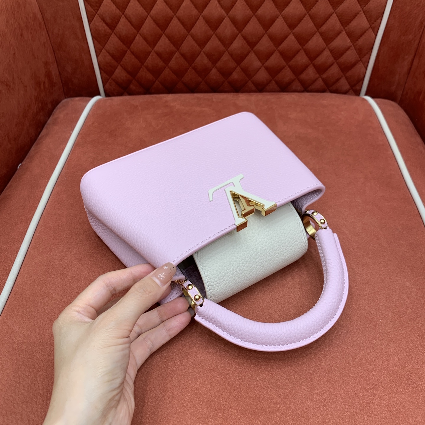 Bagsaaa LV M23951 Capucines Mini Marshmallow - 21cm