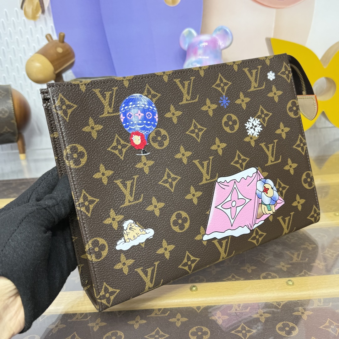 Bagsaaa LV M15357 Trio Toiletry Pouch set of 3