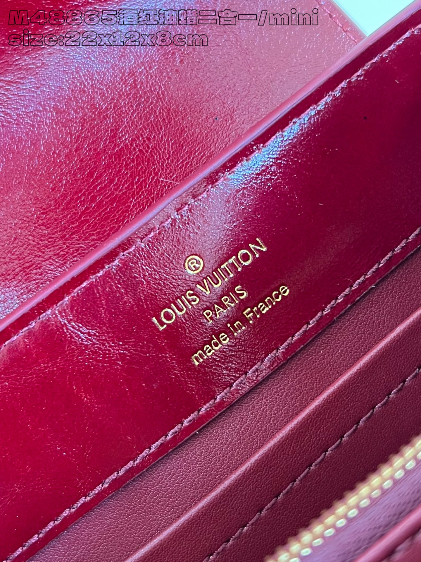 Bagsaaa LV M25473 Capucines East-West Mini Grenat Red - 22 cm
