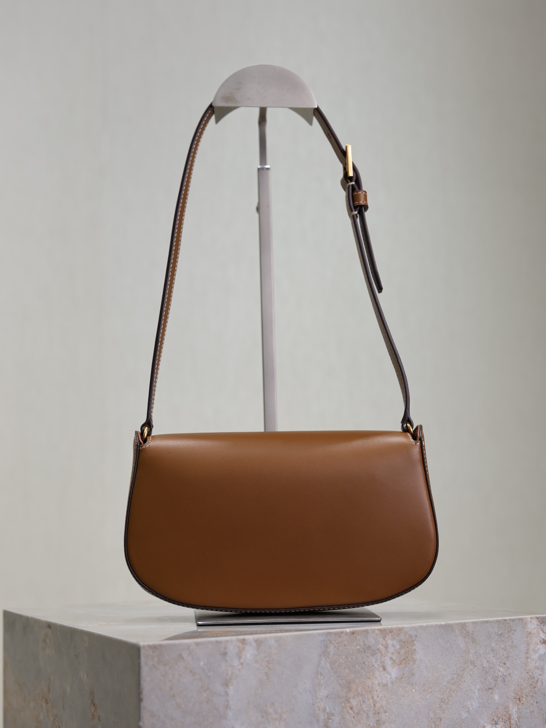 Bagsaaa Y51 Mini Voltaire In Box Sa1nt Lau*nt 779642 Brown - 21 X 11 X 4.5 CM