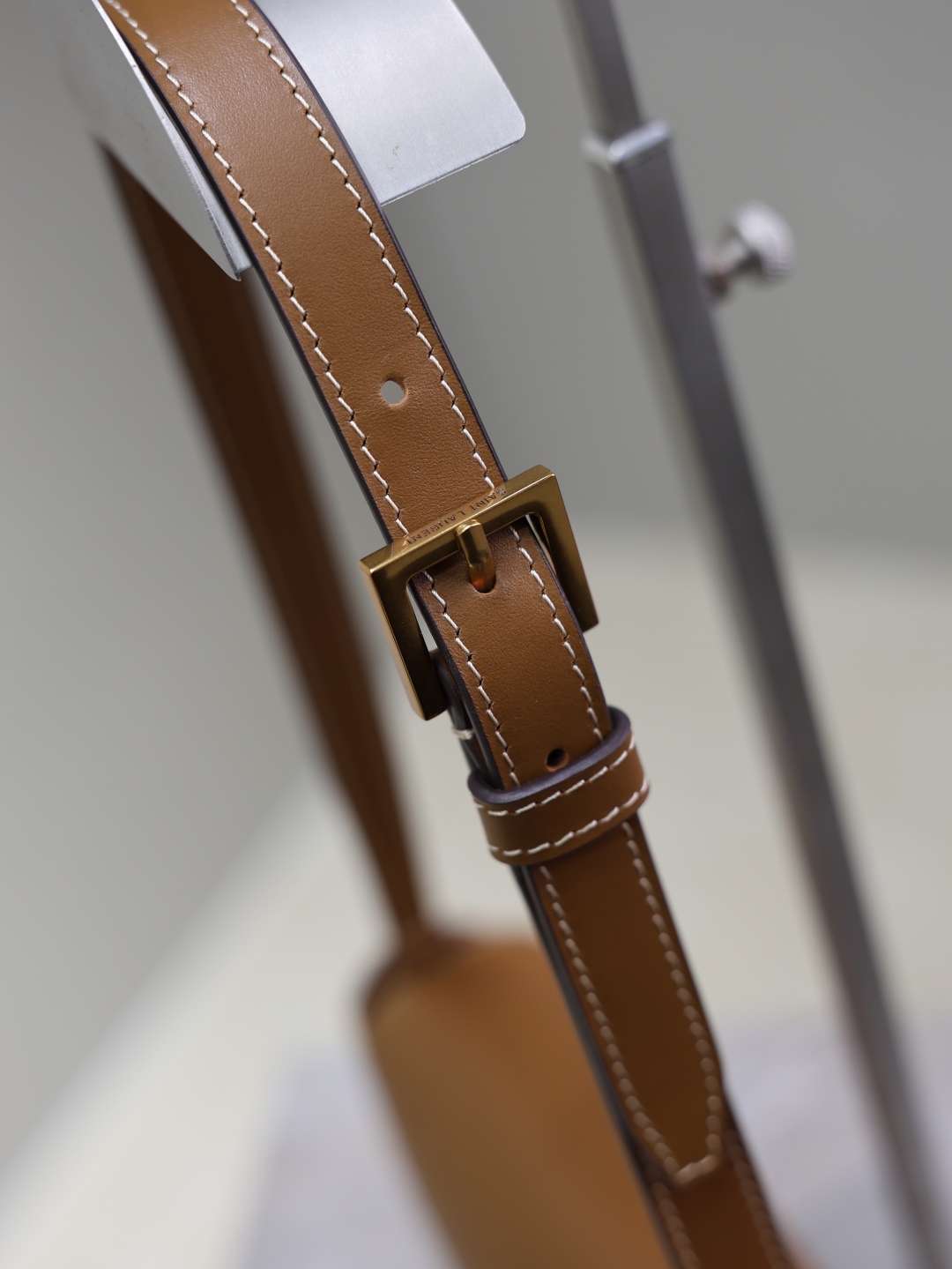 Bagsaaa Y51 Mini Voltaire In Box Sa1nt Lau*nt 779642 Brown - 21 X 11 X 4.5 CM