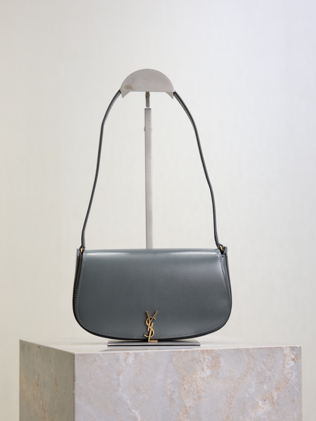 Bagsaaa Y51 Mini Voltaire In Box Sa1nt Lau*nt 779642 gray - 21 X 11 X 4.5 CM