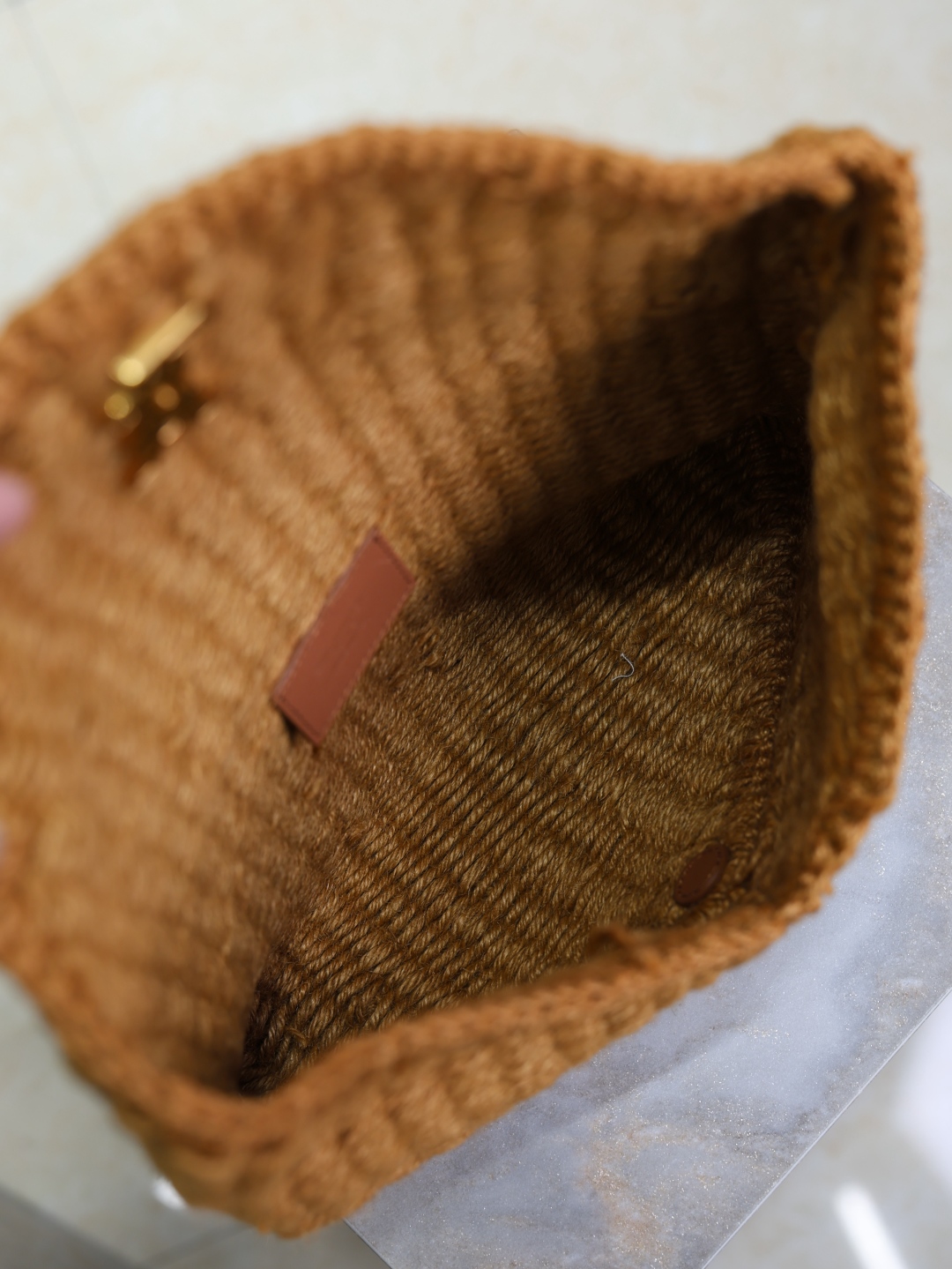 Bagsaaa Y51 CASSANDRE large envelope pouch in rope 769307 - 29.5cm